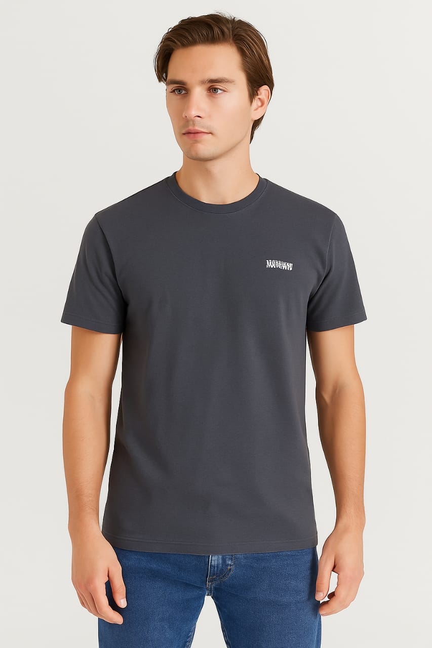 Men’s Minimalist T-Shirt – Norway Chest Print Tee