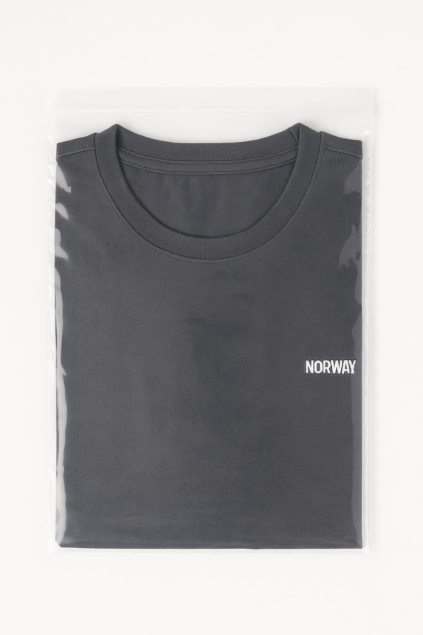 Men’s Minimalist T-Shirt – Norway Chest Print Tee