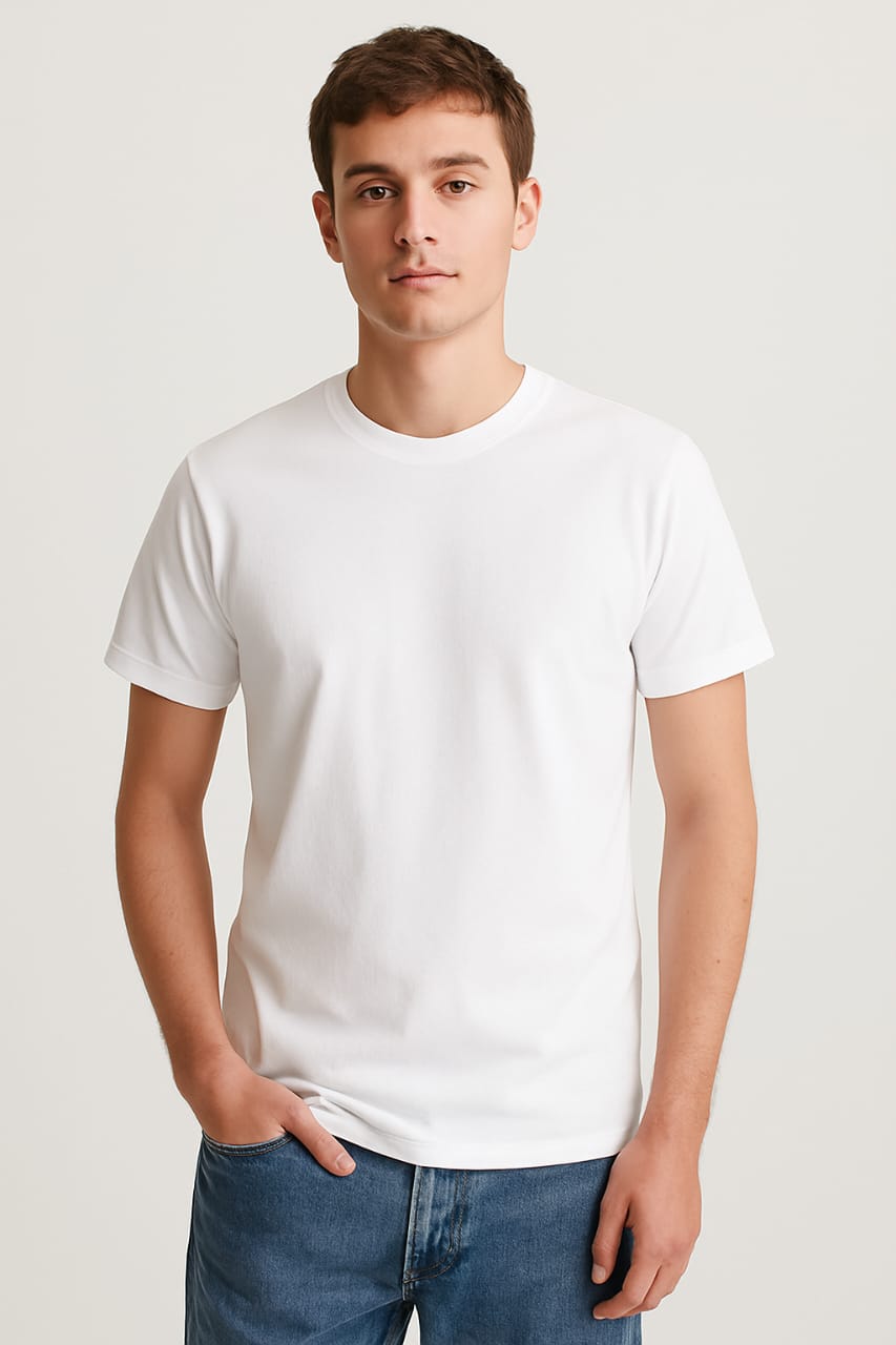 Men’s Minimalist T-Shirt – Norway Chest Print Tee