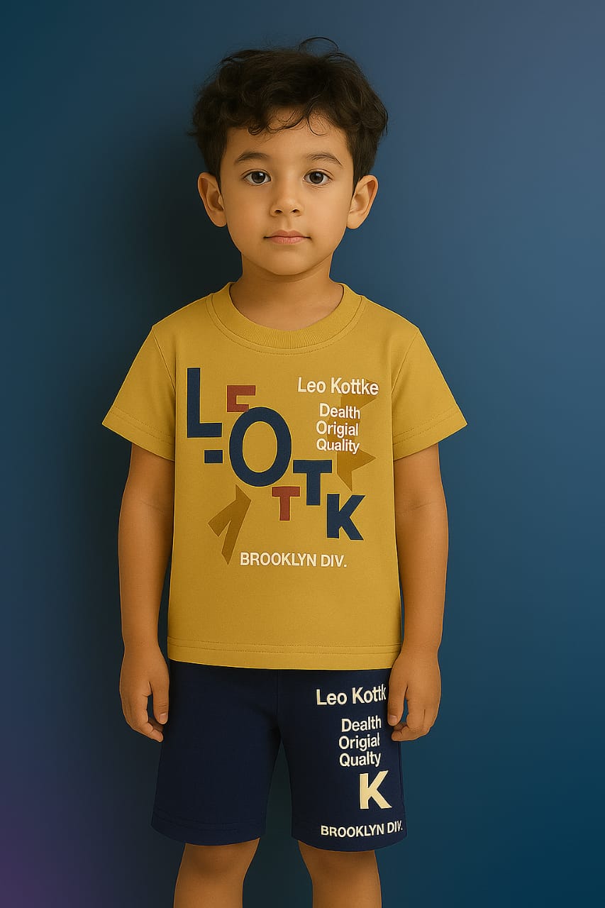 "Boys Summer Set – LOTTK Graphic Print Tee & Shorts Combo"
