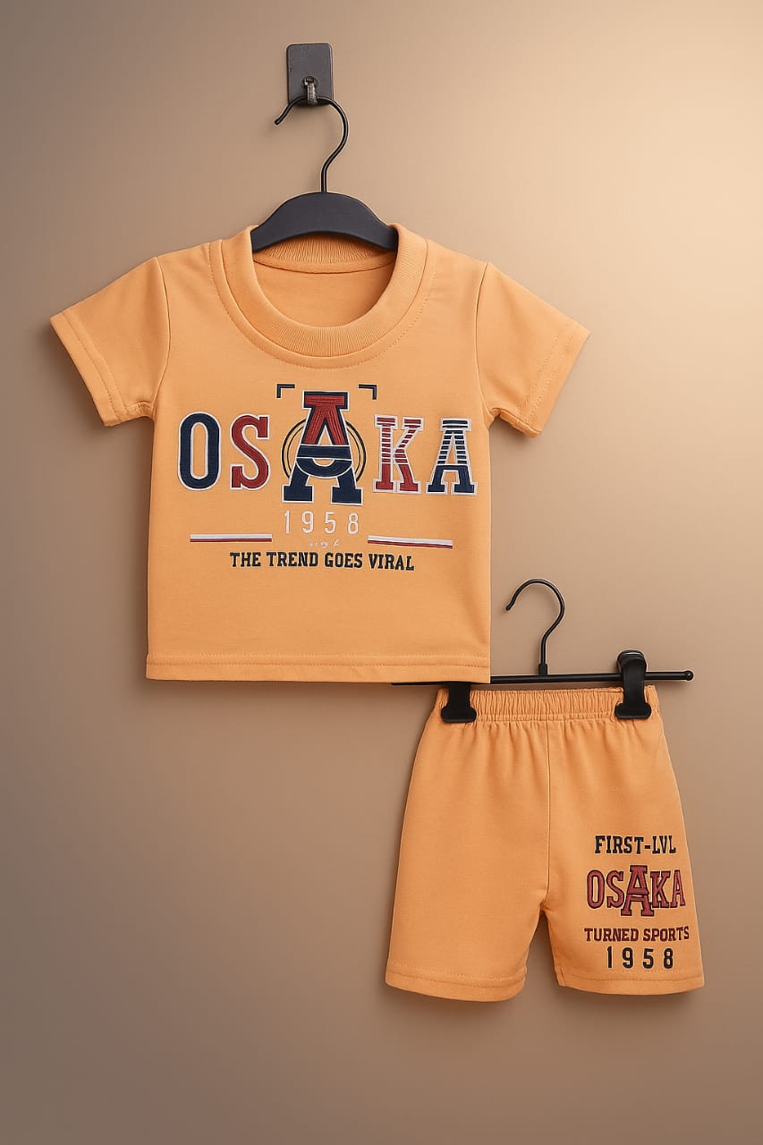 "Boys Osaka Graphic Co-ord Set – Bold T-Shirt & Shorts | Viral Trend Summer Wear"