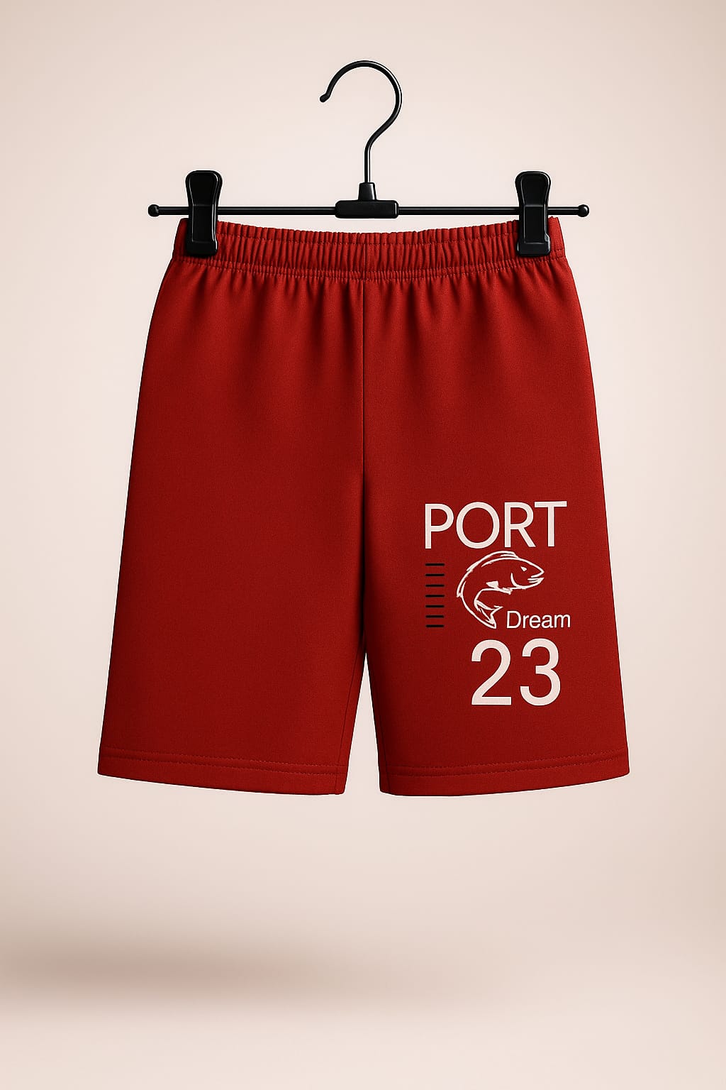 "Boys Sporty Co-ord Set – Graphic PORT Print T-Shirt & Shorts | Speedrace Theme"