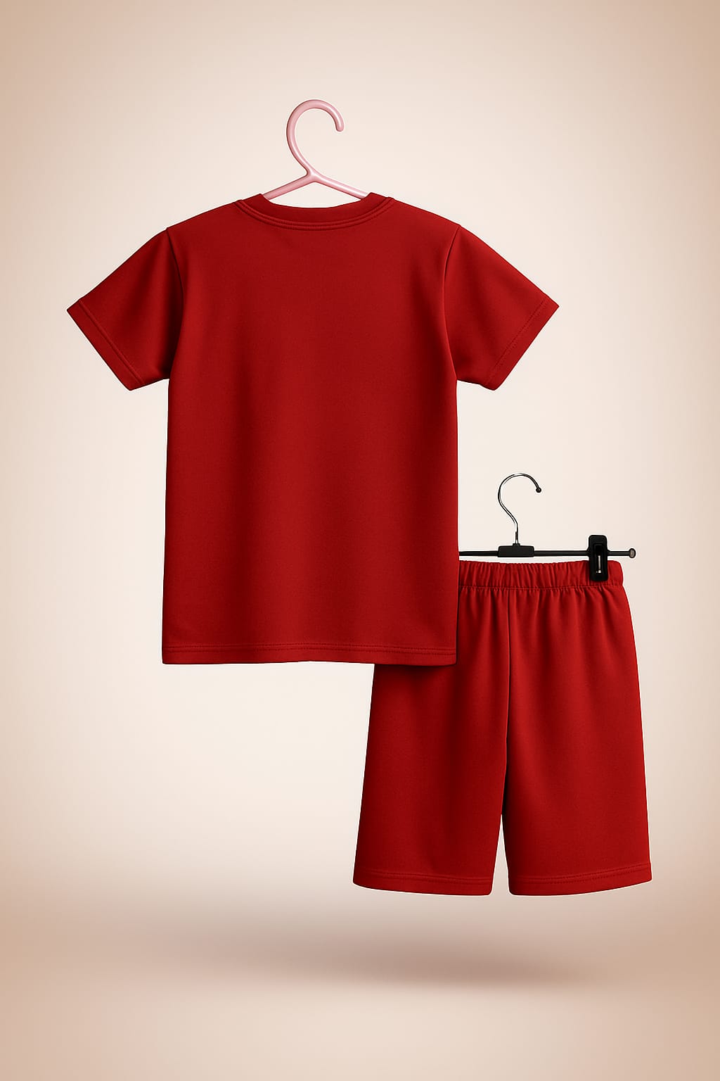 "Boys Sporty Co-ord Set – Graphic PORT Print T-Shirt & Shorts | Speedrace Theme"