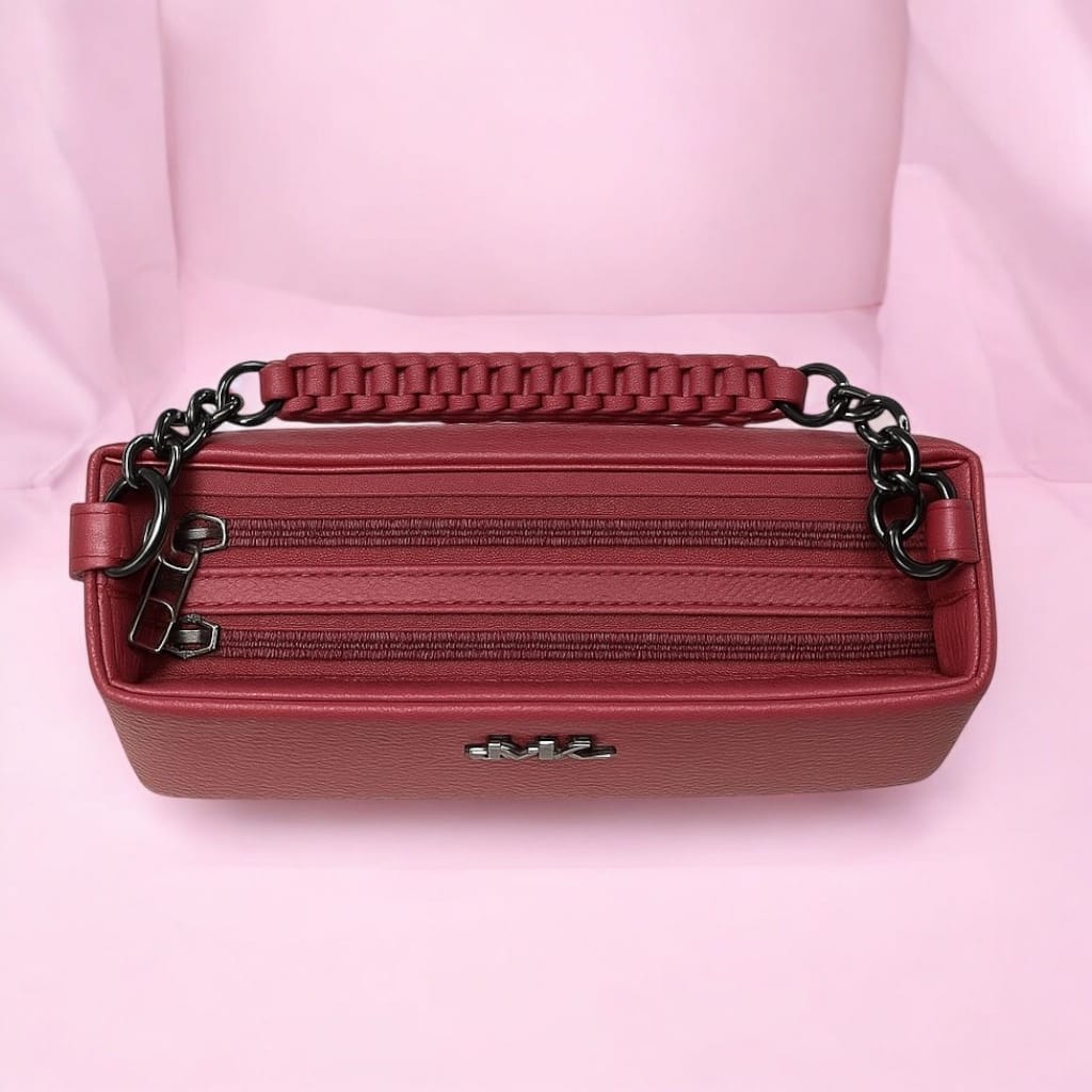 MK Signature Bottom Round Shoulder Bag