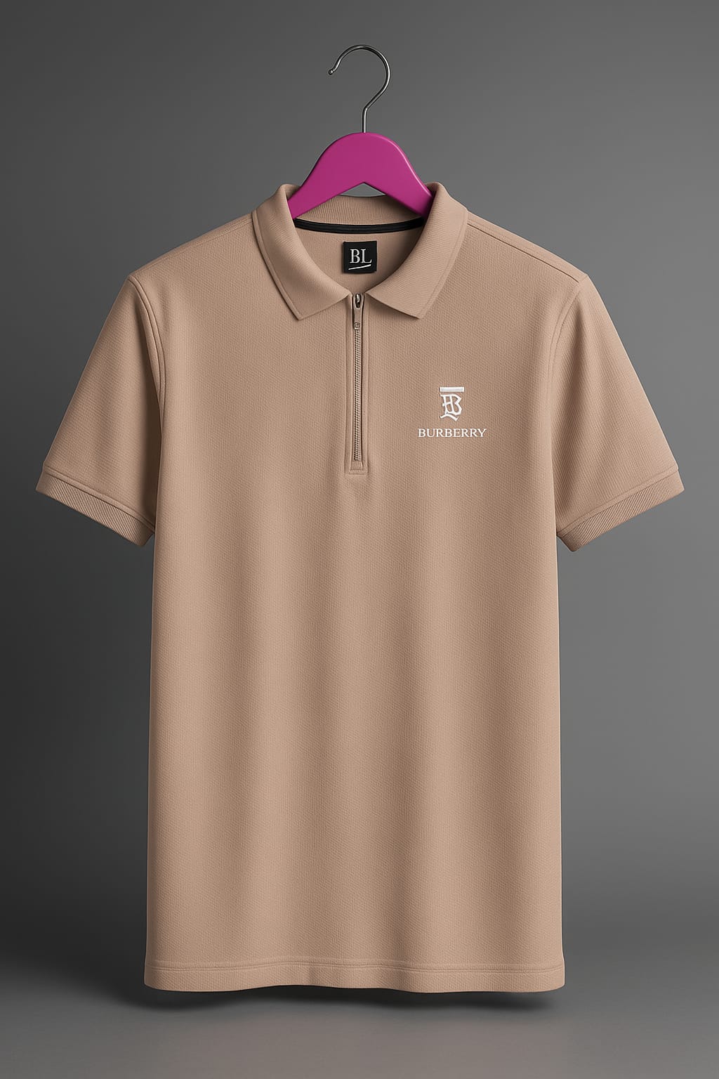 Men’s Zippered Polo Shirt