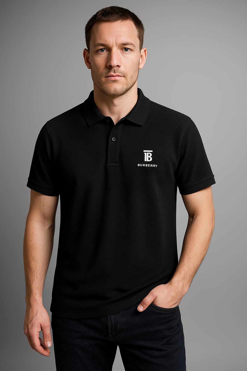 Men’s Zippered Polo Shirt