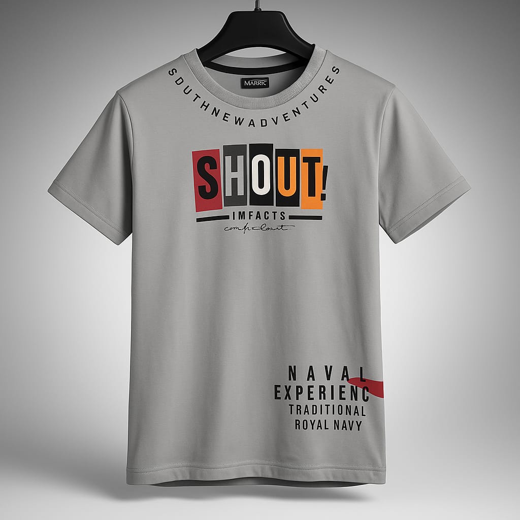 Theme Printed T-Shirt – Modern Fit for Men