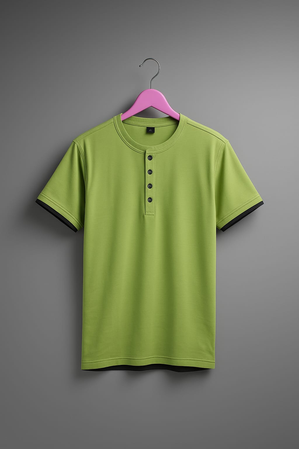 Men’s Button-Up Crew T-Shirts – Bold Casual Fit