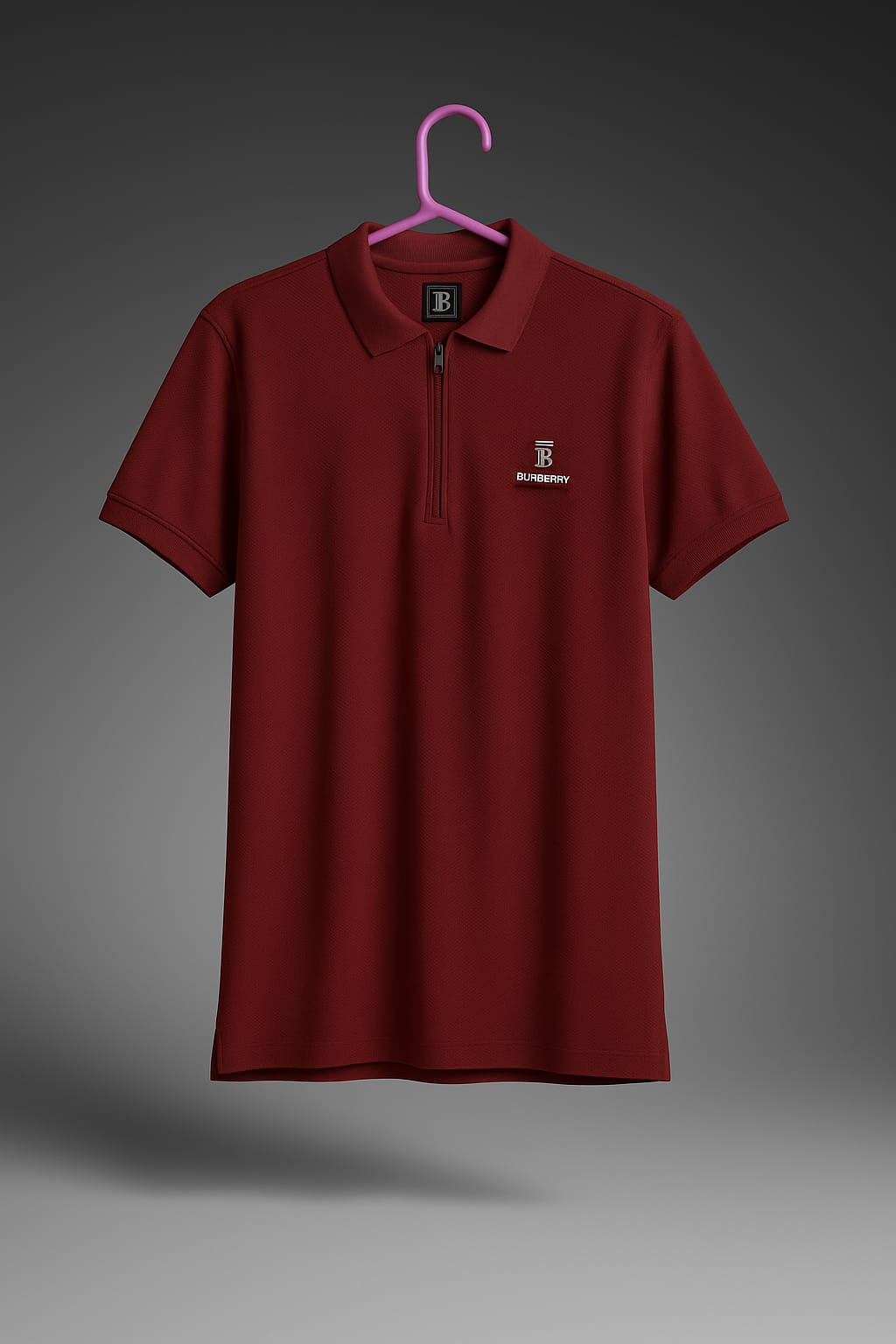 Men’s Zippered Polo Shirt