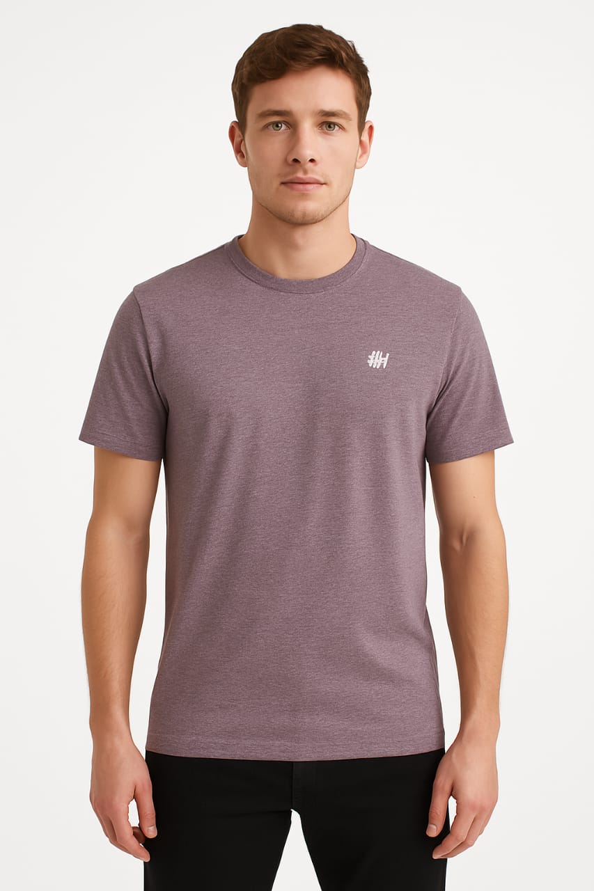 Men’s Navy Zip Polo T-Shirt with Contrast Collar – Casual Smartwear