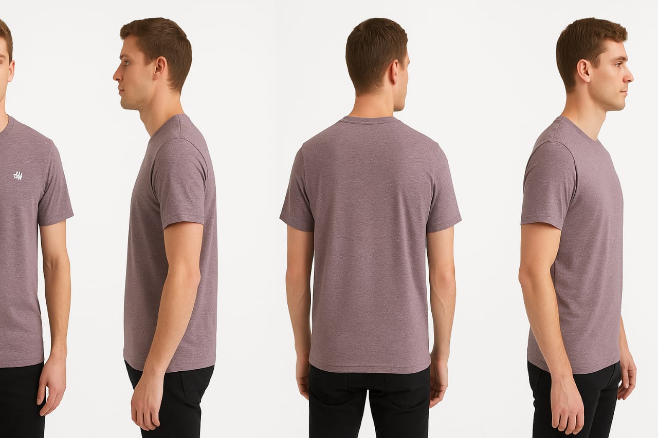 Men’s Navy Zip Polo T-Shirt with Contrast Collar – Casual Smartwear