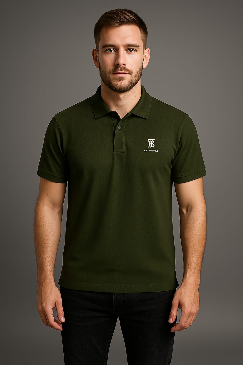 Men’s Zippered Polo Shirt