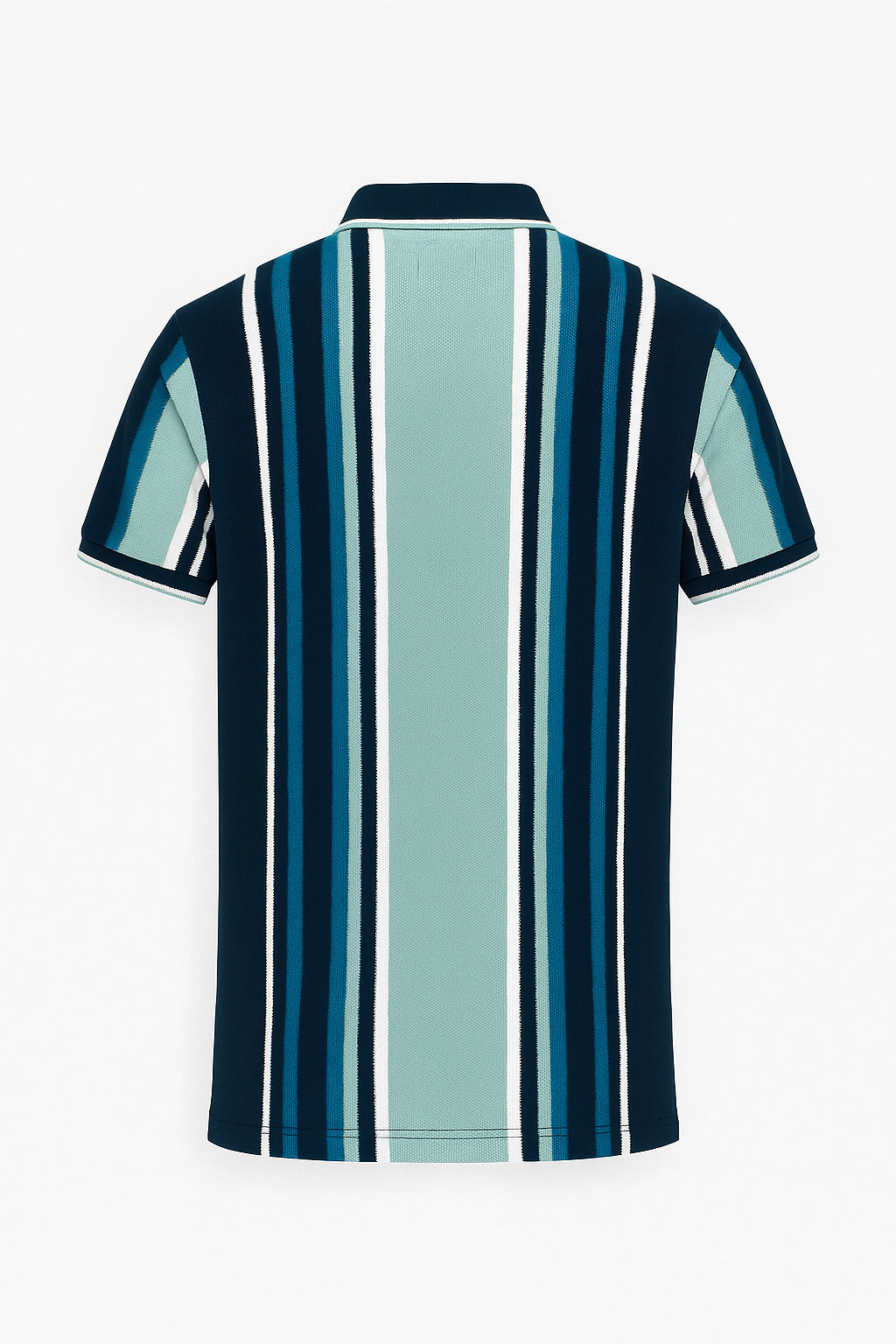 Vintage-Inspired Polo for Men – Contrast Stripe Detailing