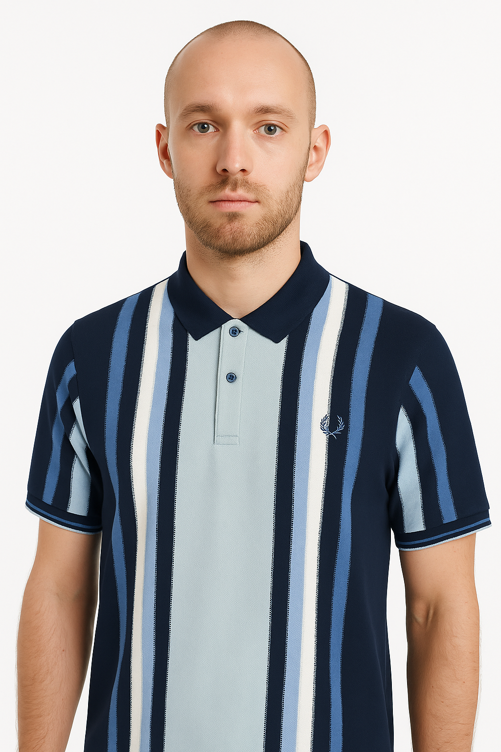 Vintage-Inspired Polo for Men – Contrast Stripe Detailing