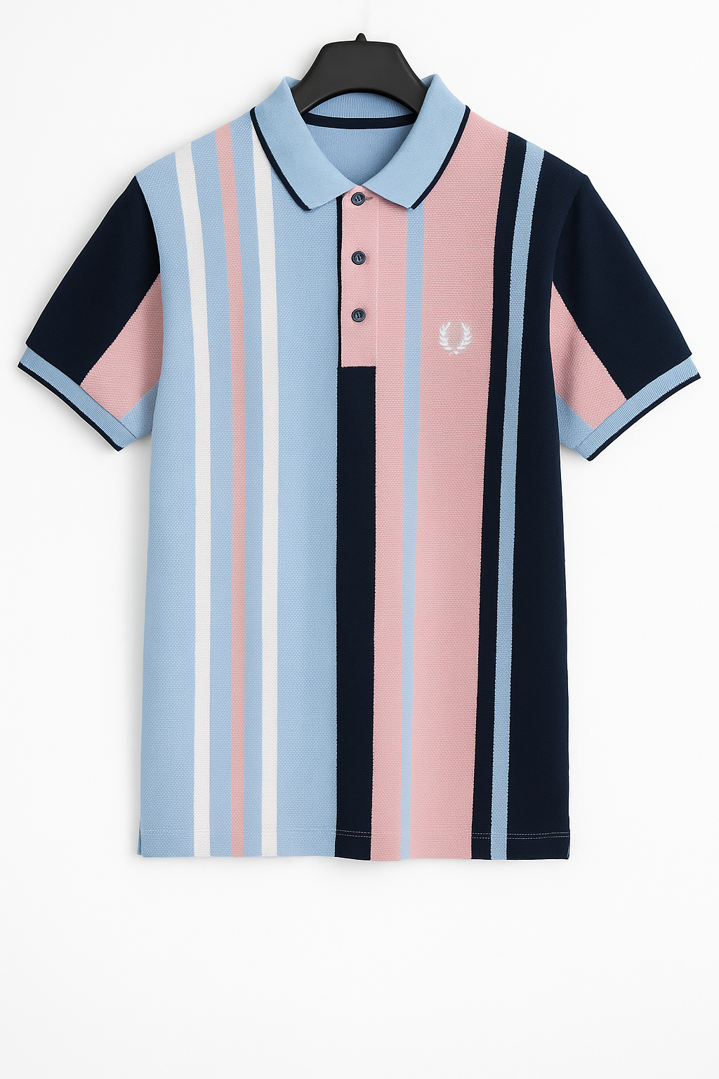 Vintage-Inspired Polo for Men – Contrast Stripe Detailing