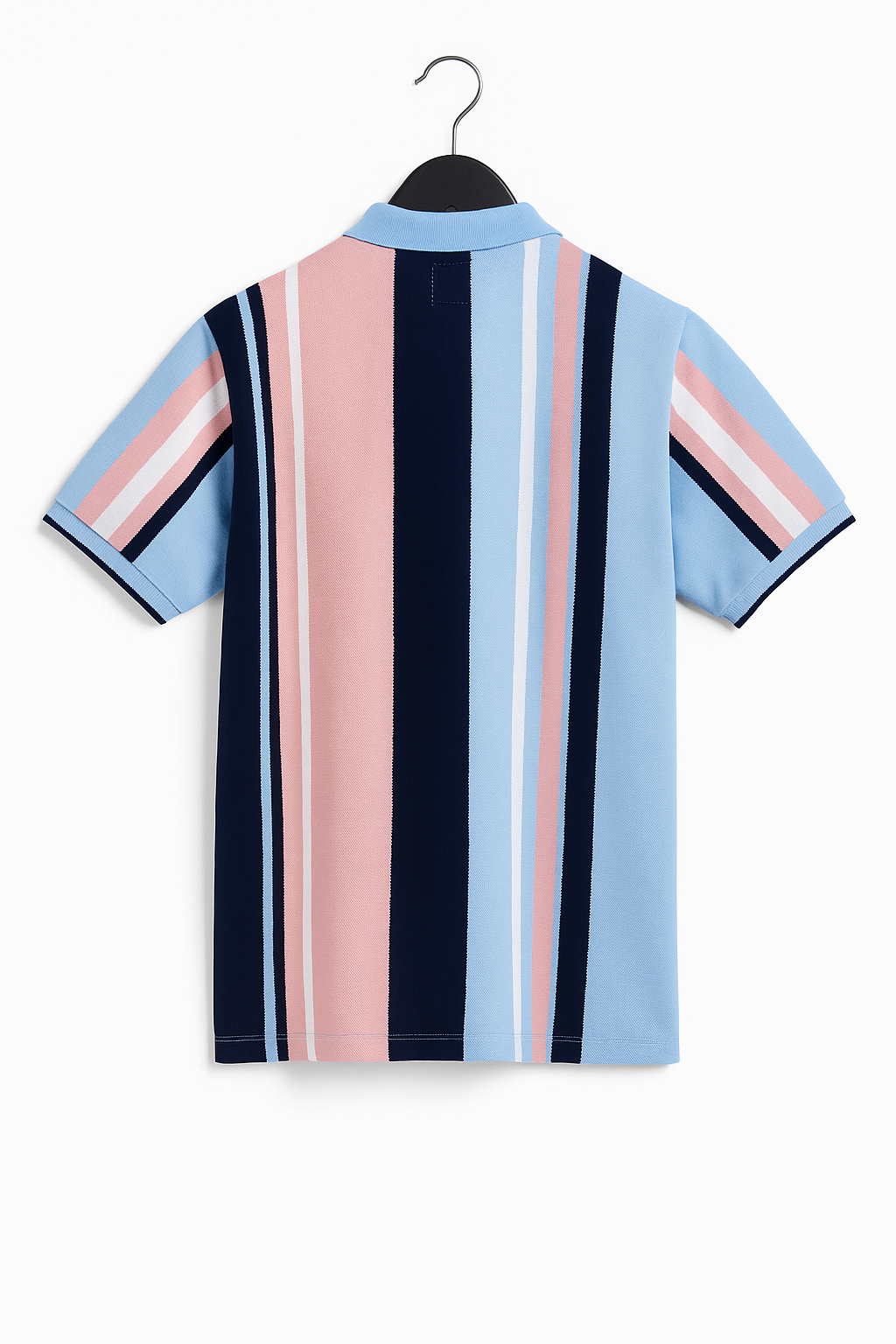 Vintage-Inspired Polo for Men – Contrast Stripe Detailing