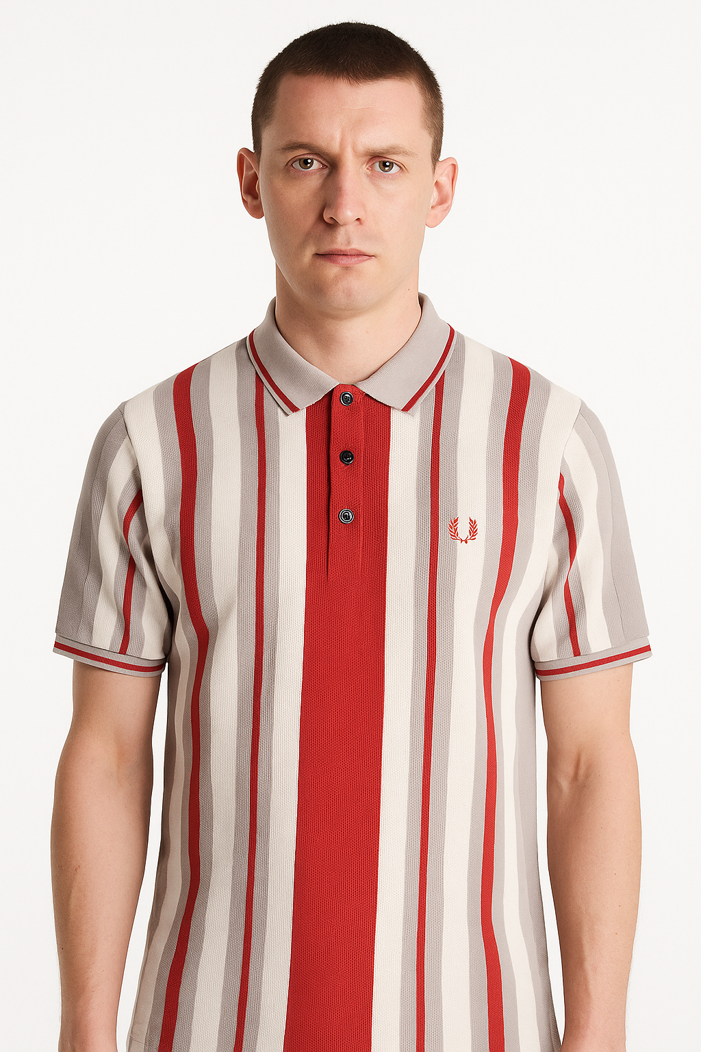 Vintage-Inspired Polo for Men – Contrast Stripe Detailing