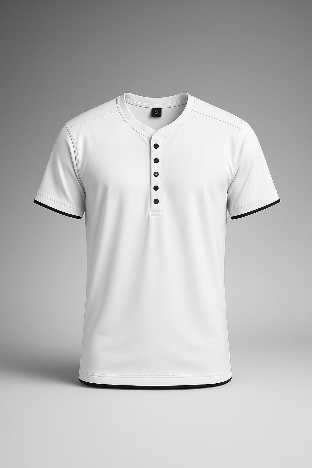 Men’s Button-Up Crew T-Shirts – Bold Casual Fit