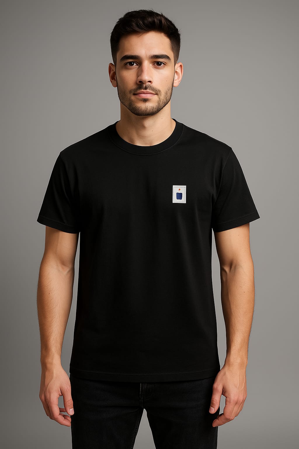 Men’s Minimalist T-Shirt – Norway Chest Print Tee