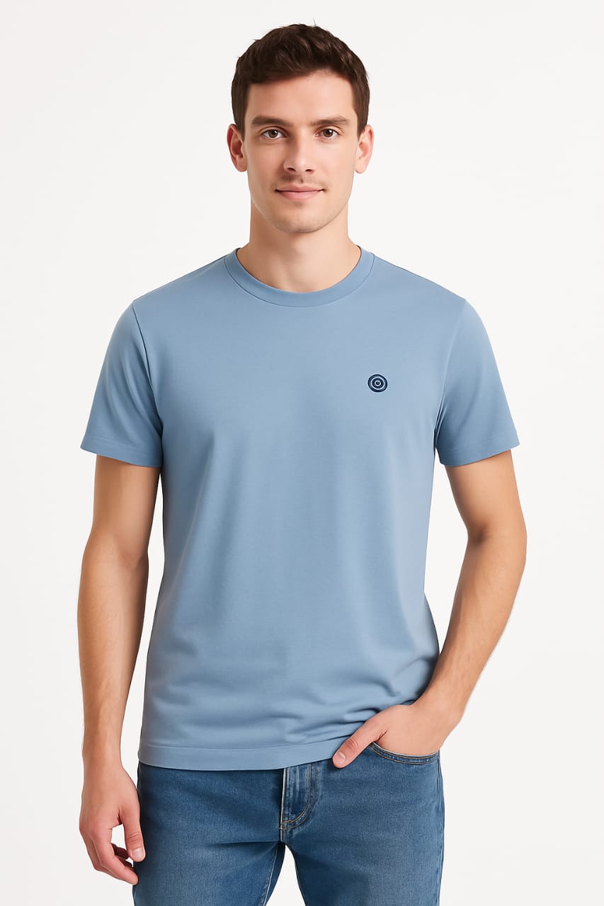 Men’s Minimalist T-Shirt – Norway Chest Print Tee