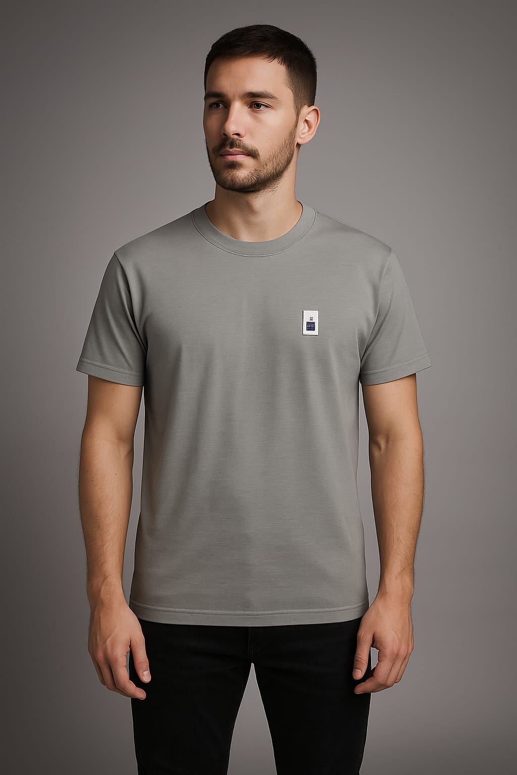 Men’s Minimalist T-Shirt – Norway Chest Print Tee