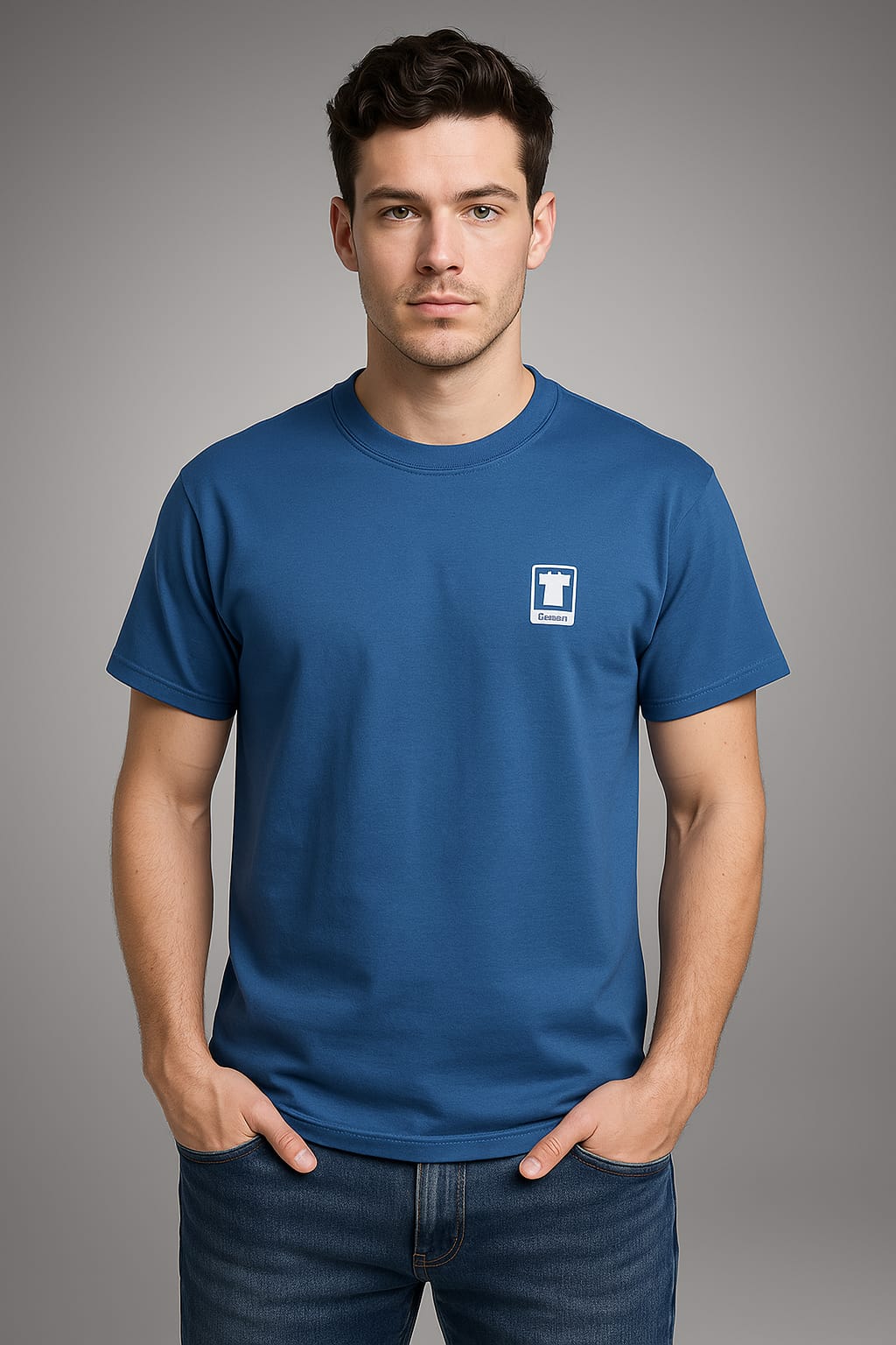 Men’s Minimalist T-Shirt – Norway Chest Print Tee