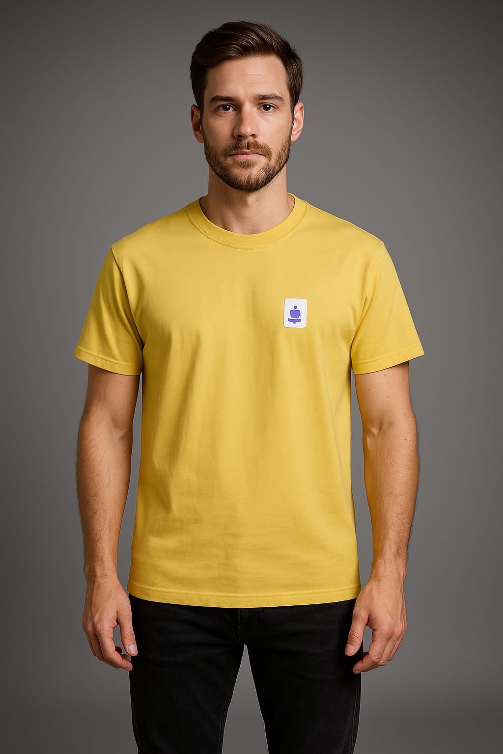 Men’s Minimalist T-Shirt – Norway Chest Print Tee