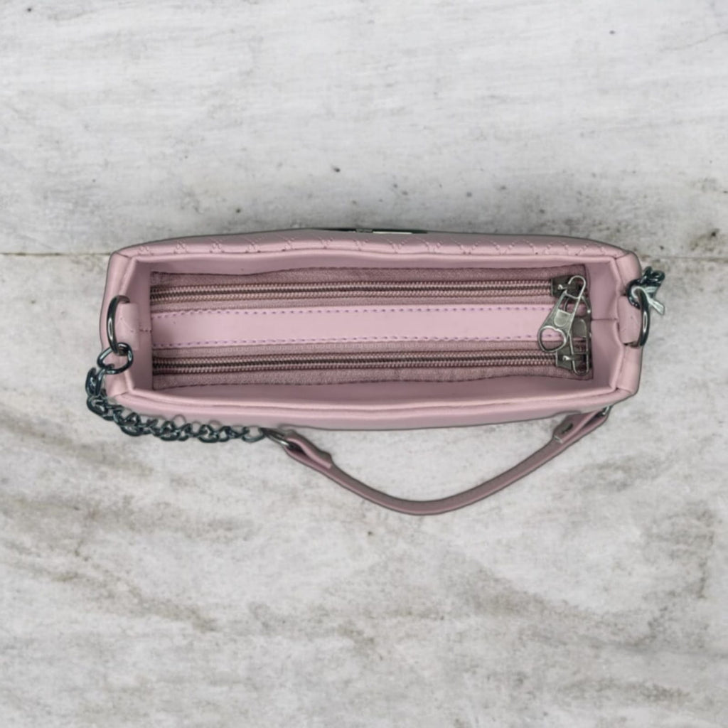 Valentino-Inspired Quilted Shoulder Bag